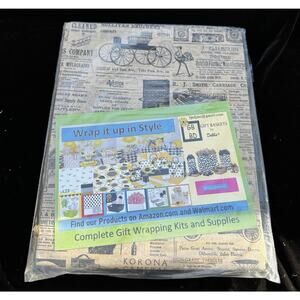 Antique Newsprint Kraft Tissue Paper - 20"x30" Sized Sheets 23 Pack New!